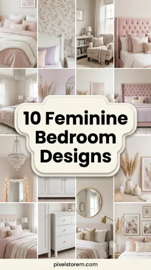 10 Feminine Bedroom Designs