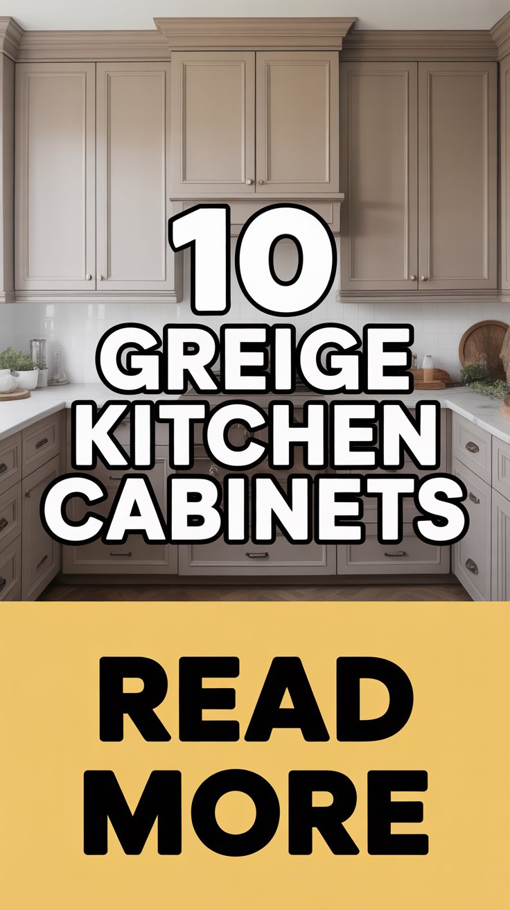 Greige Kitchen Cabinets Designs