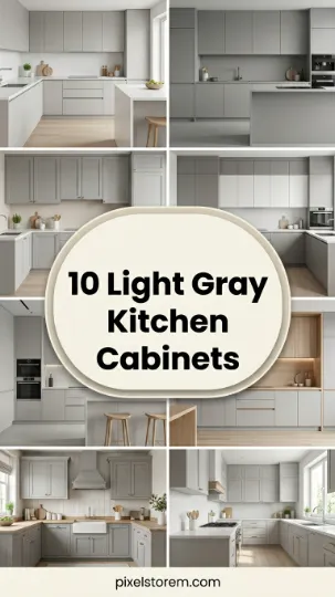 10 Light Gray Kitchen Cabinets