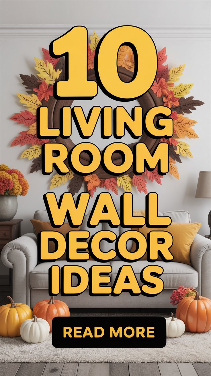 Living Room Fall Wall Decor Ideas