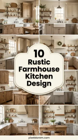 10 Rustic Farmhouse Kitchen Design