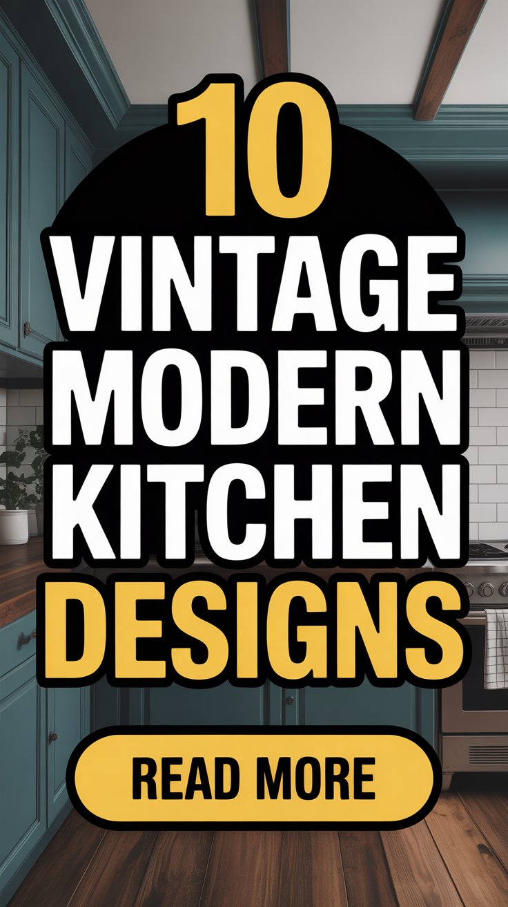 Vintage Modern Kitchen Designs
