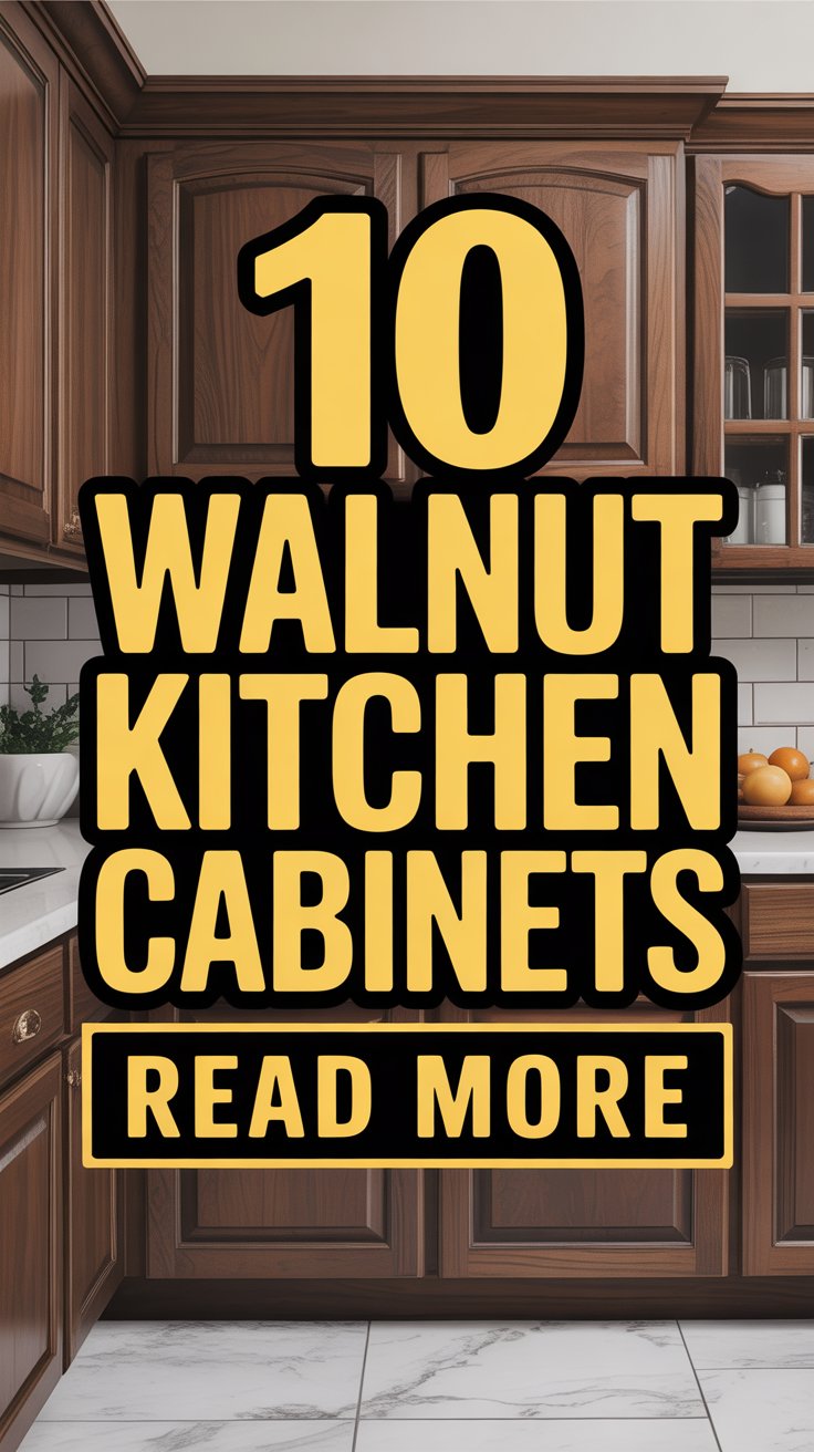 Walnut Kitchen Cabinet Design