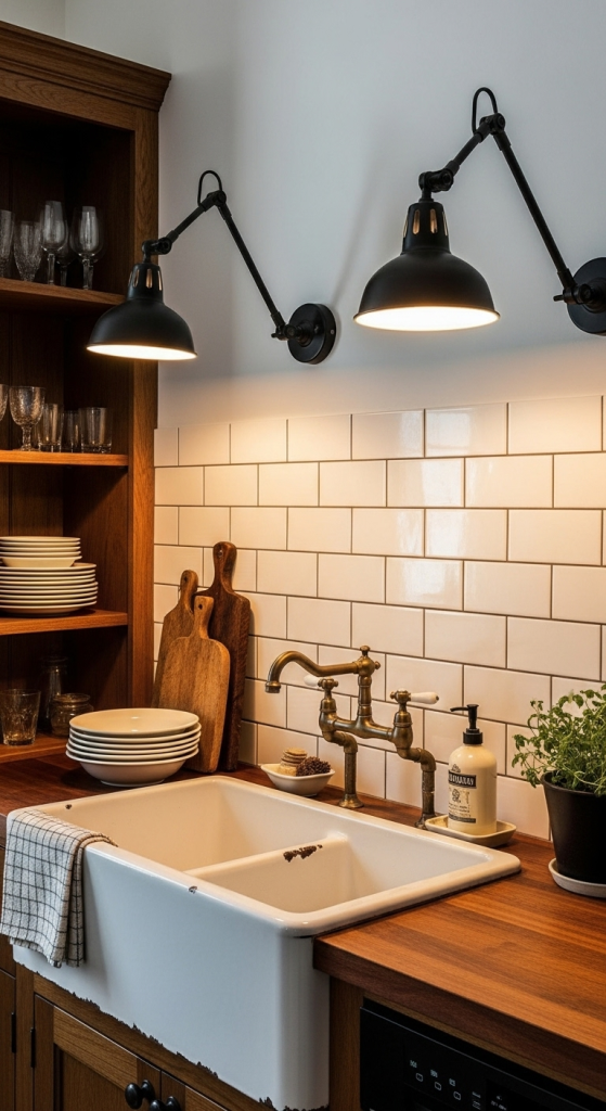 Adjustable Arm Wall Lamps