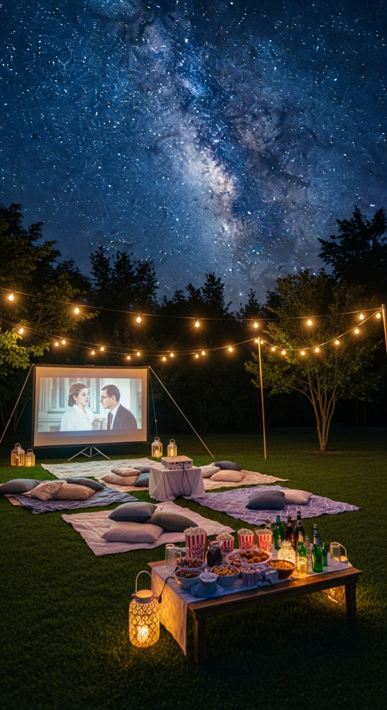 Set Up a Backyard Movie Night Zone