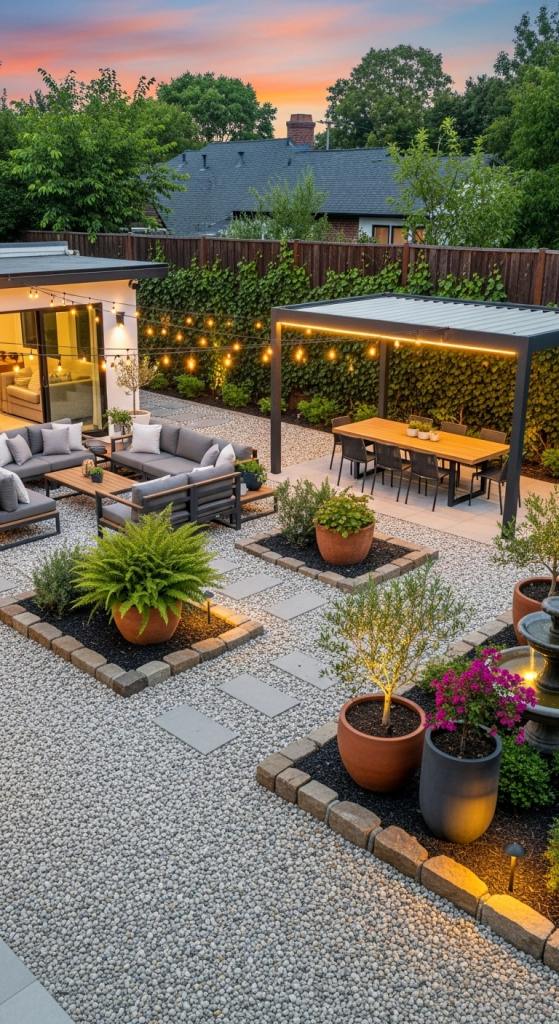 Transform the Whole Yard into a Gravel Oasis