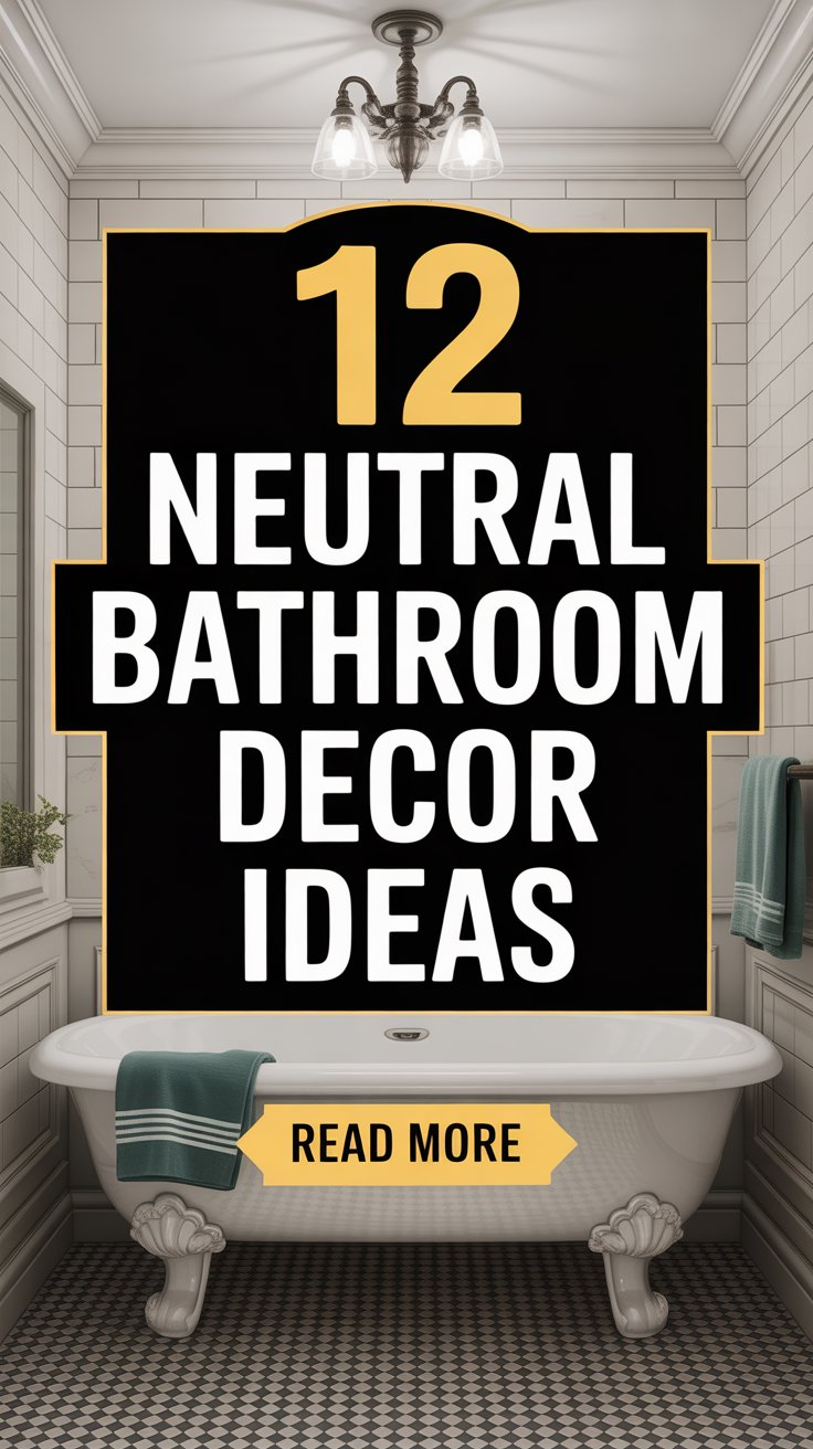 Neutral Bathroom Decor Ideas