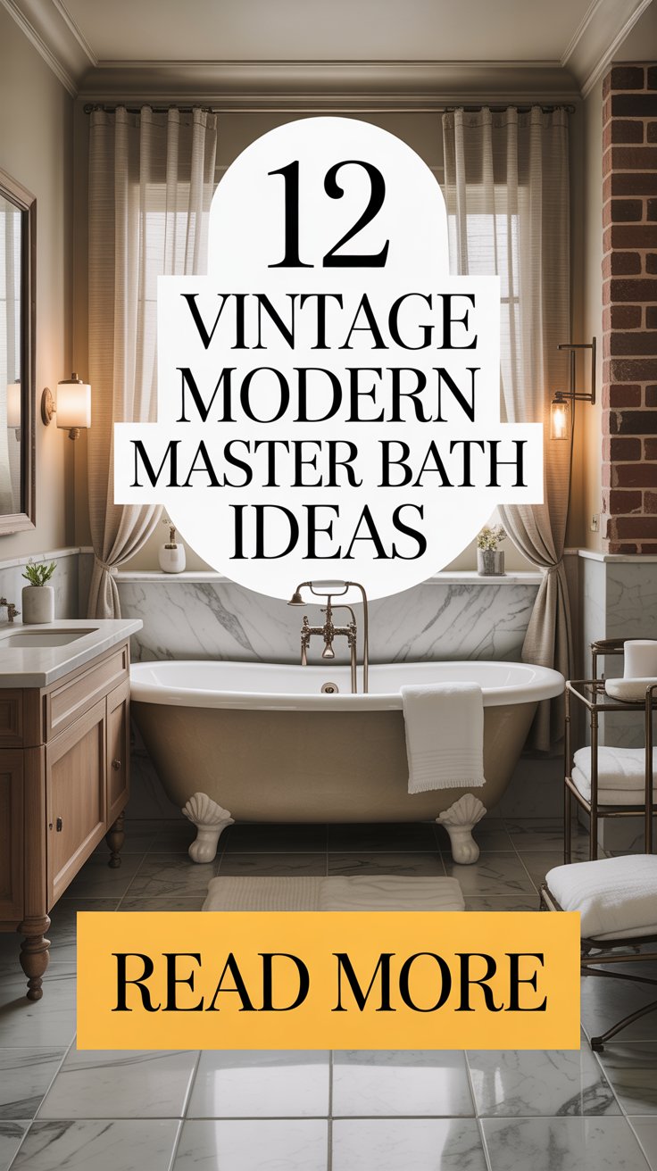 Vintage Modern Master Bath Ideas