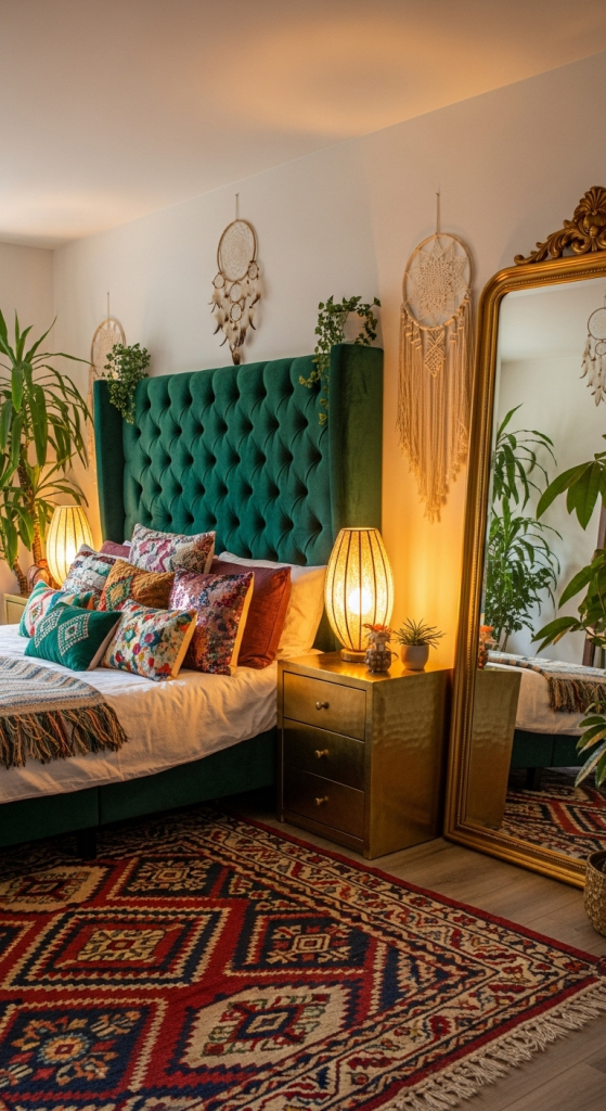 Boho Glam with Velvet & Metallics