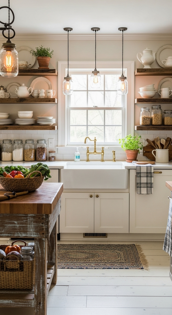 Rustic Sink Lighting Fixtures with Mason Jars