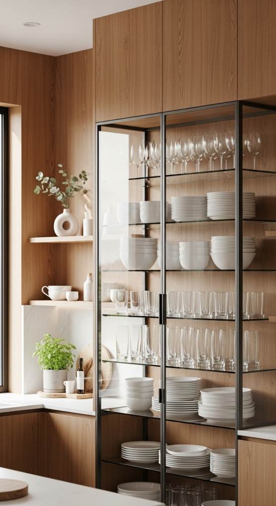 Transparent Kitchen Cabinet Ideas