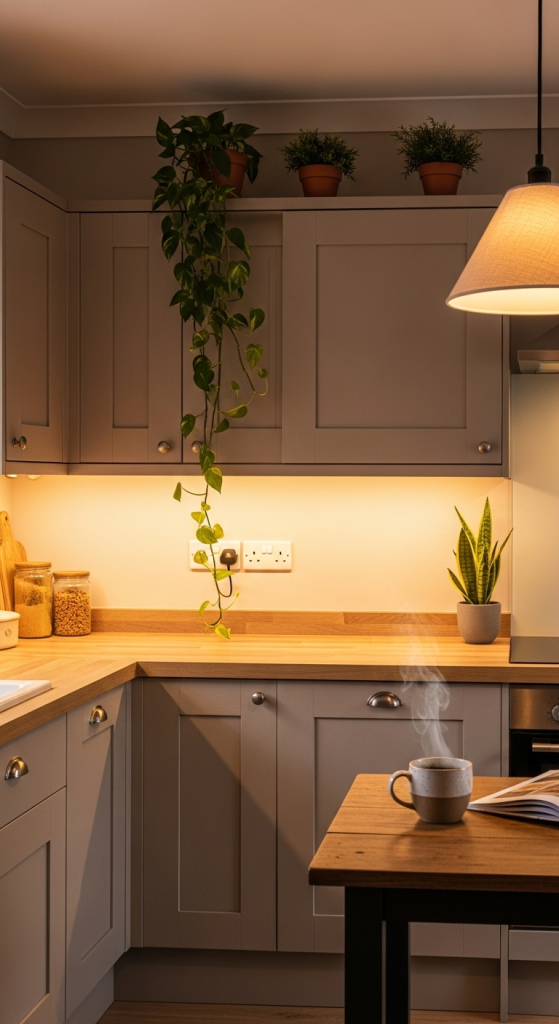 Warm Gray-Beige Kitchen Ideas for Comfort