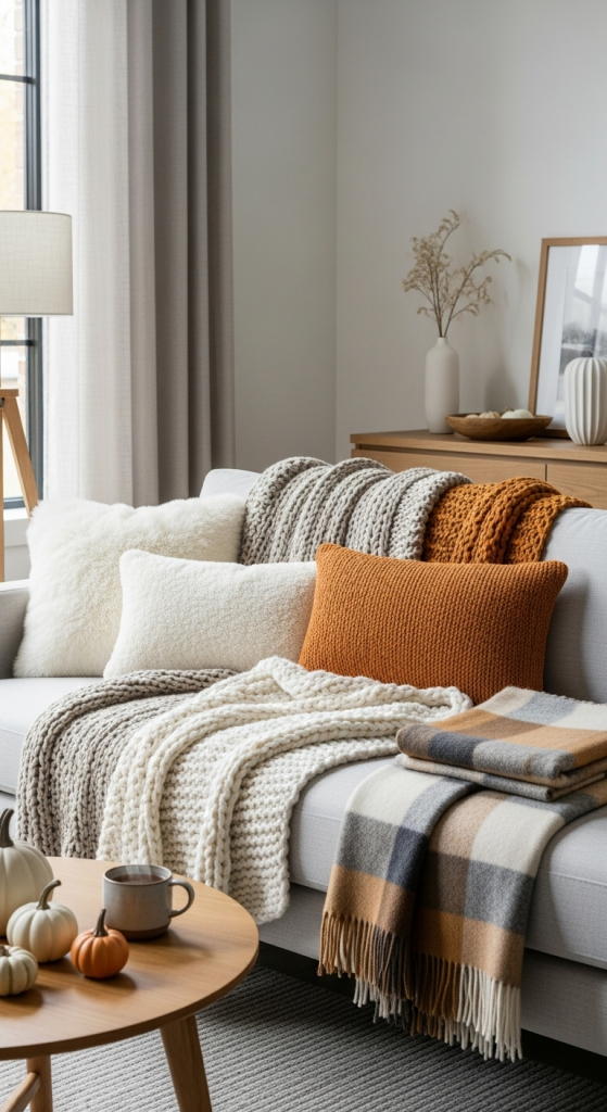 Cozy Layers with Modern Textiles
