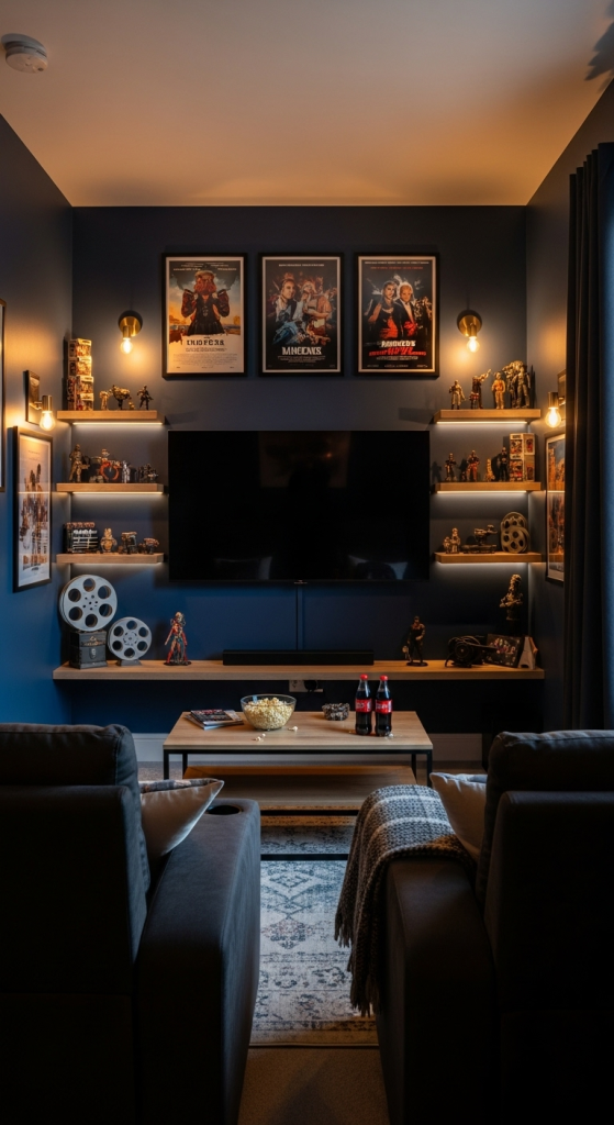 Optimize Small Space Movie Room Decor