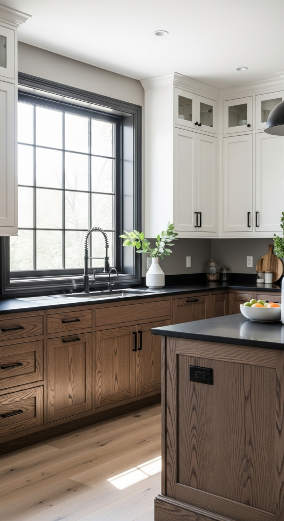 Light vs. Dark: Two-Tone Cabinet Design