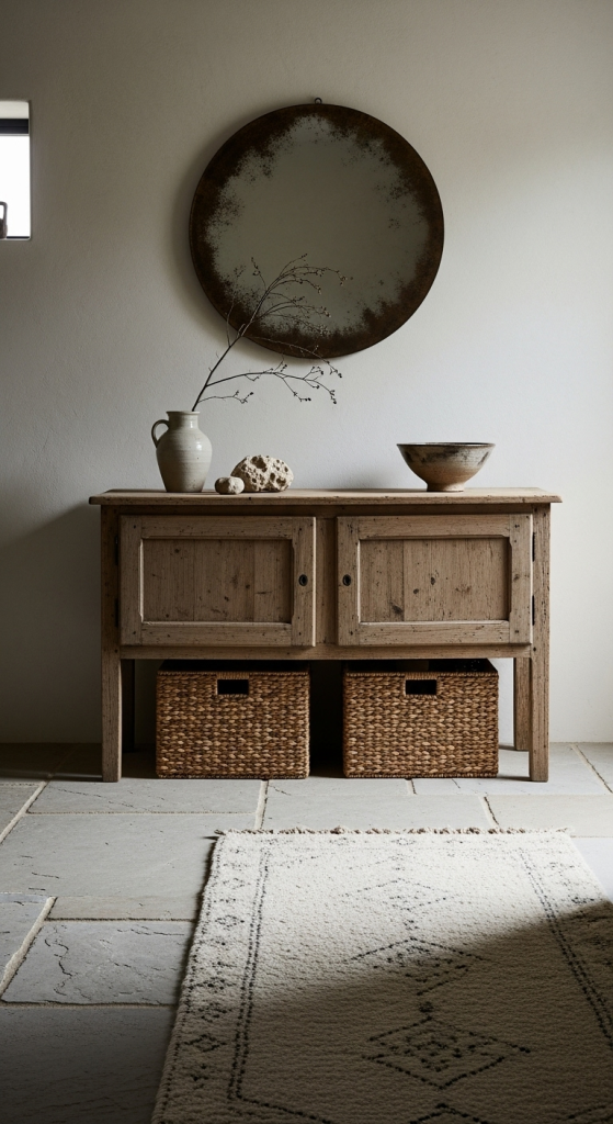 The Minimalist Rustic Foyer