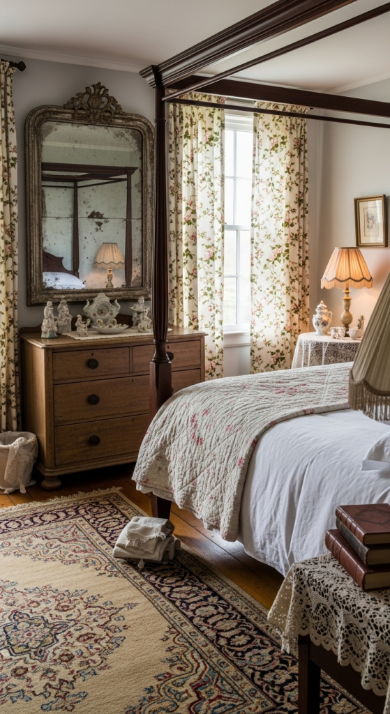 Vintage Cottage Bedroom Accents