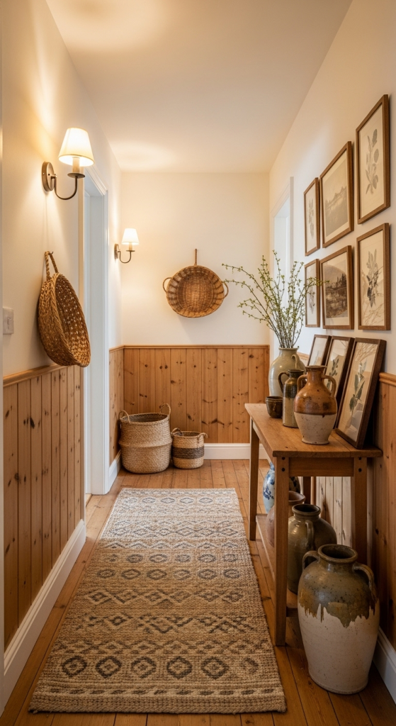 Warm Country Hallway Interiors