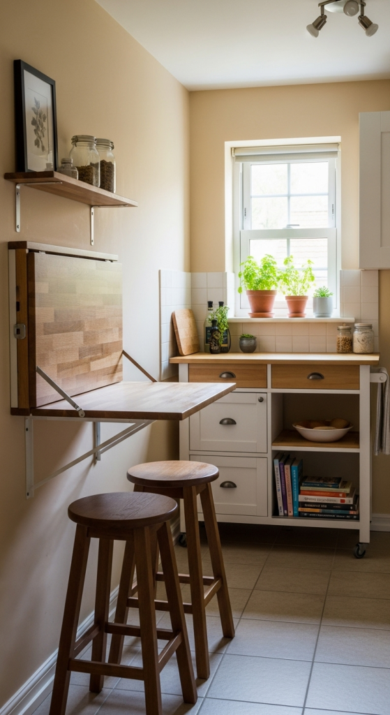 Fold-Down or Extendable Countertops