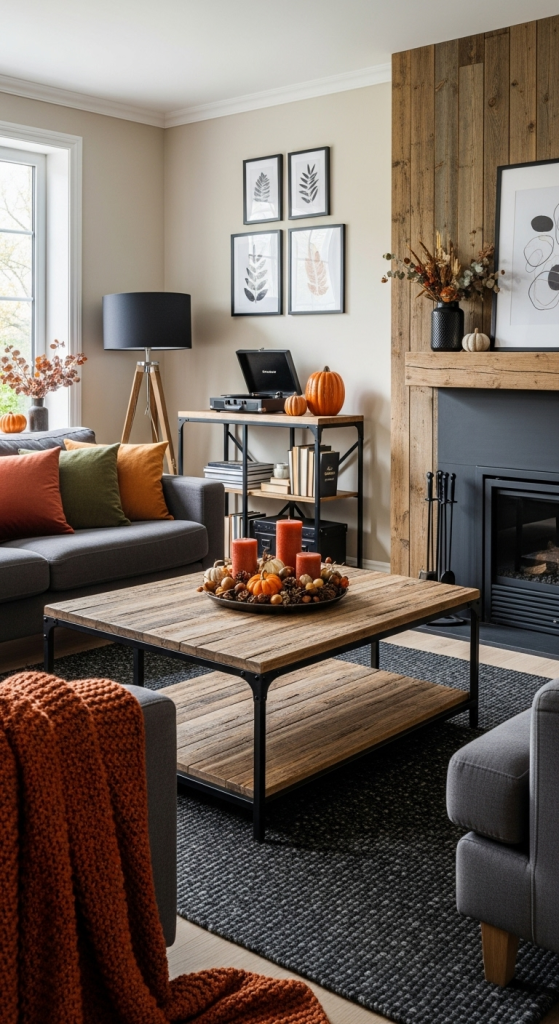 Mix Rustic with Modern for Fall Balance