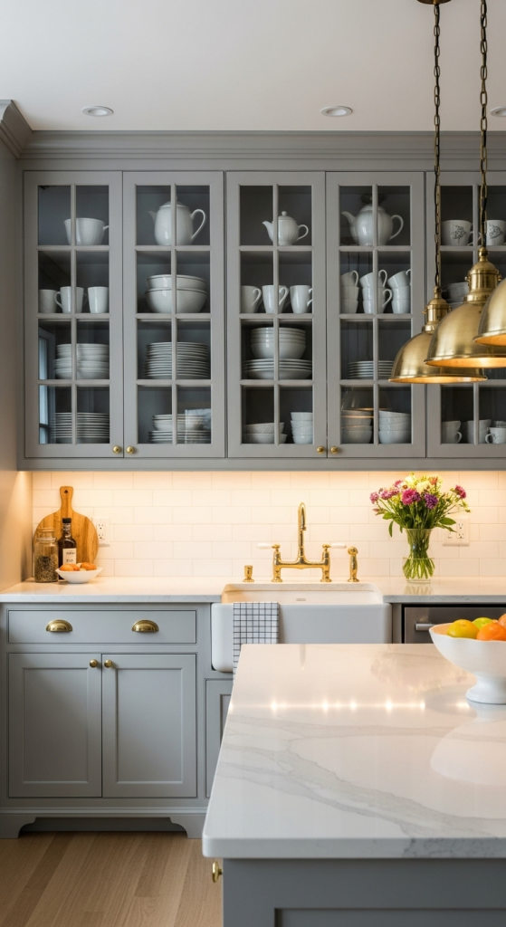 Shaker Cabinets with Glass Doors – Show Off Your Style