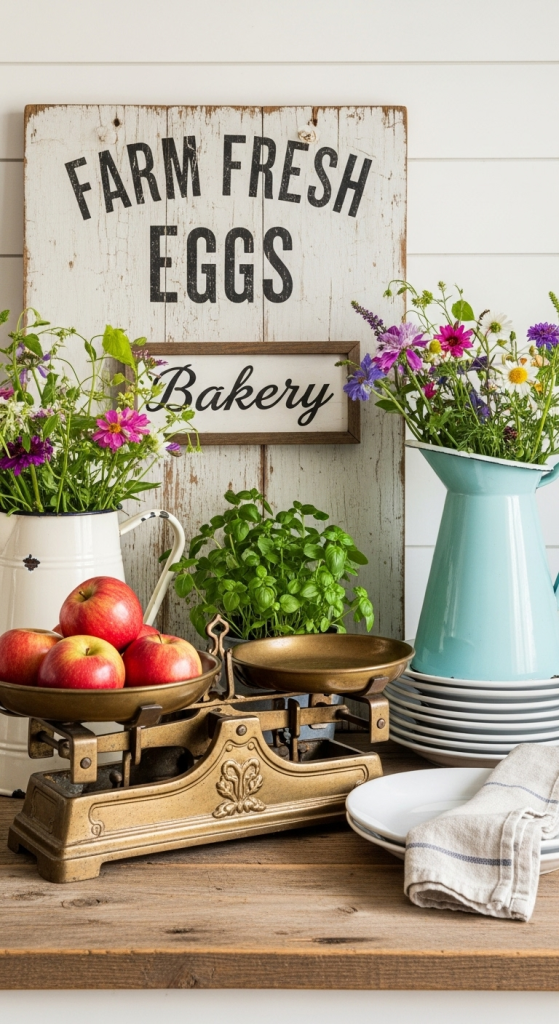 Bring in Vintage Farmhouse Accents