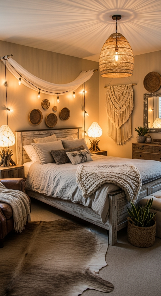 Coastal Cowgirl Bedroom Lighting Ideas