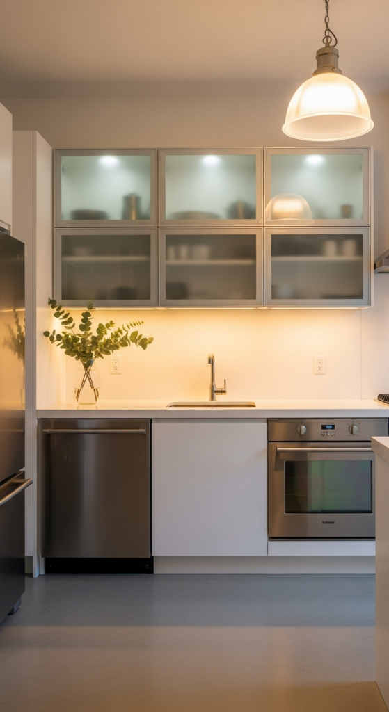 Frosted Glass for a Balanced Look