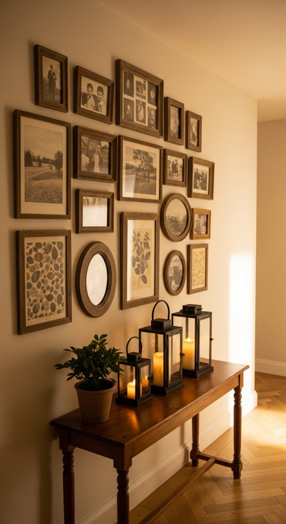 Rustic Gallery Hallway
