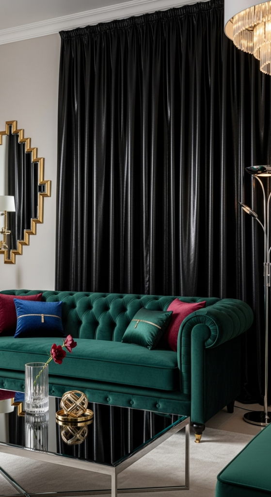 Highlight Your Windows with Sheer Black Layers