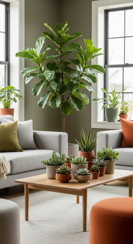 Mix Greenery with Furniture