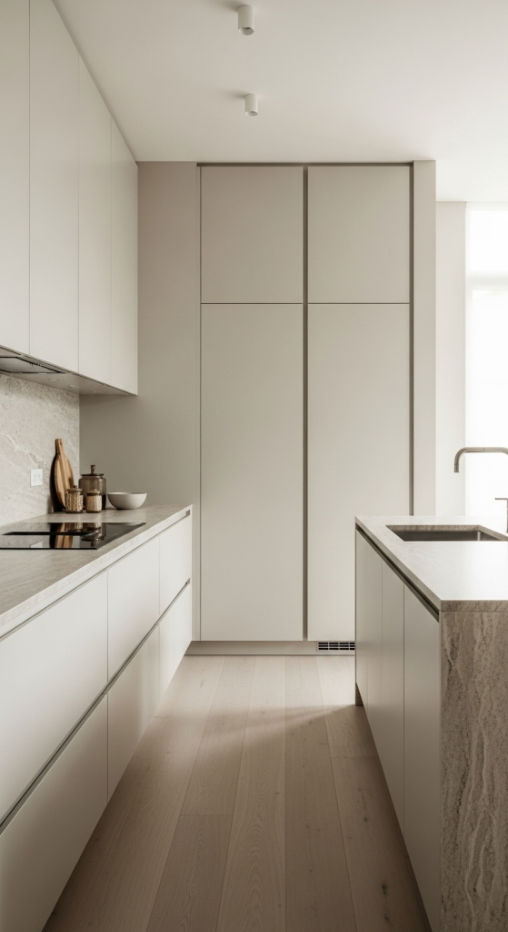 Minimalist Cream Kitchen Design