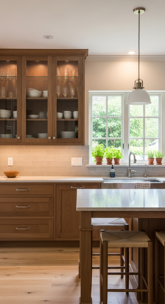 Mixing Glass with Solid Doors