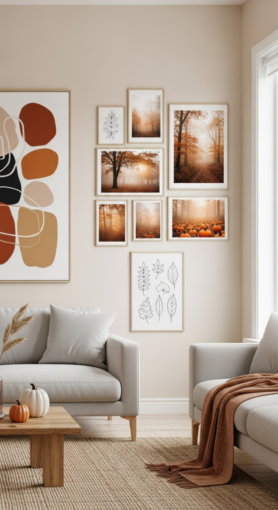 Modern Wall Art with Autumn Vibes