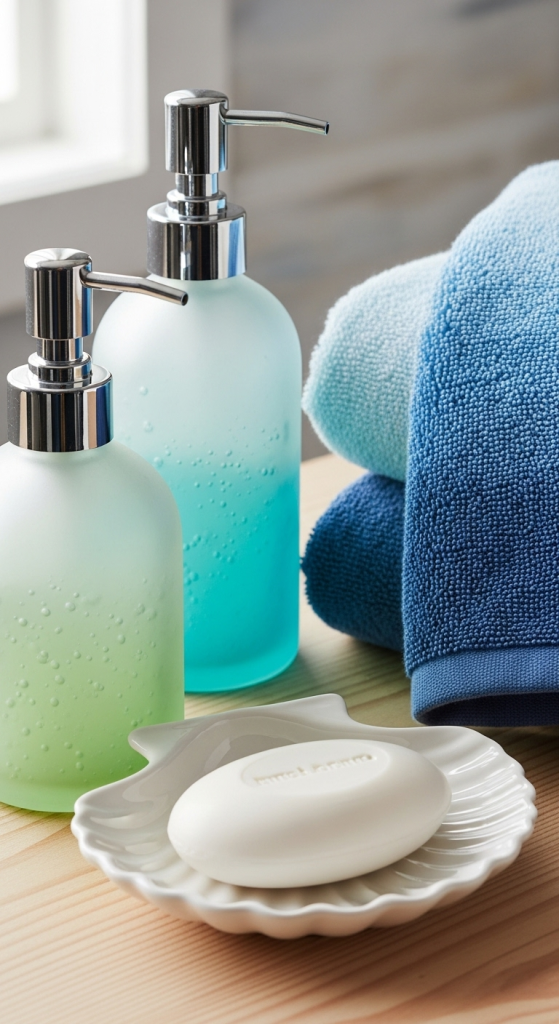 Seaside Bathroom Styling with Accessories