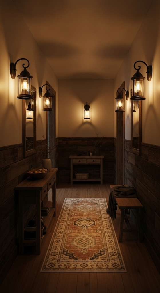 Rustic Lighting for Hallways