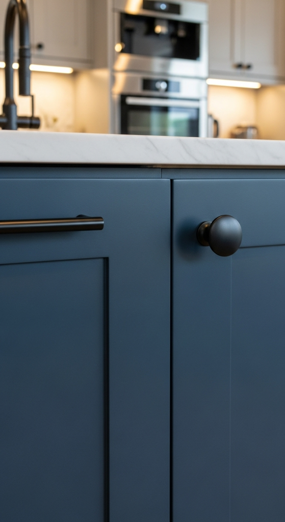Shaker Cabinets with Bold Hardware – Small Details, Big Impact