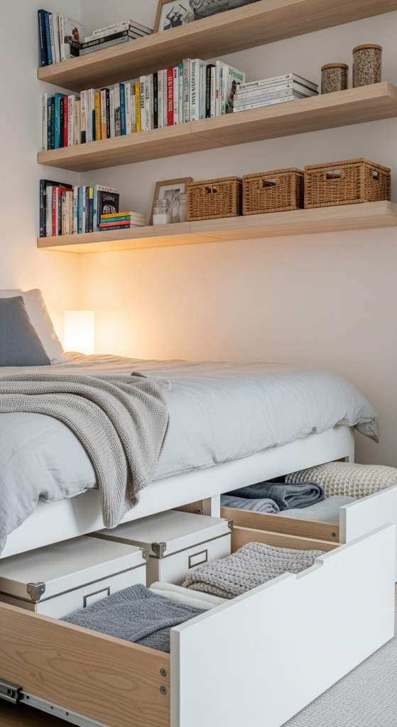 Floating Nightstands & Compact Tables