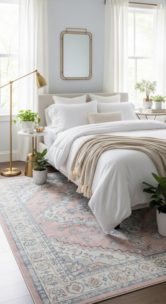 Soft Pastel Boho Rugs for a Subtle Pop