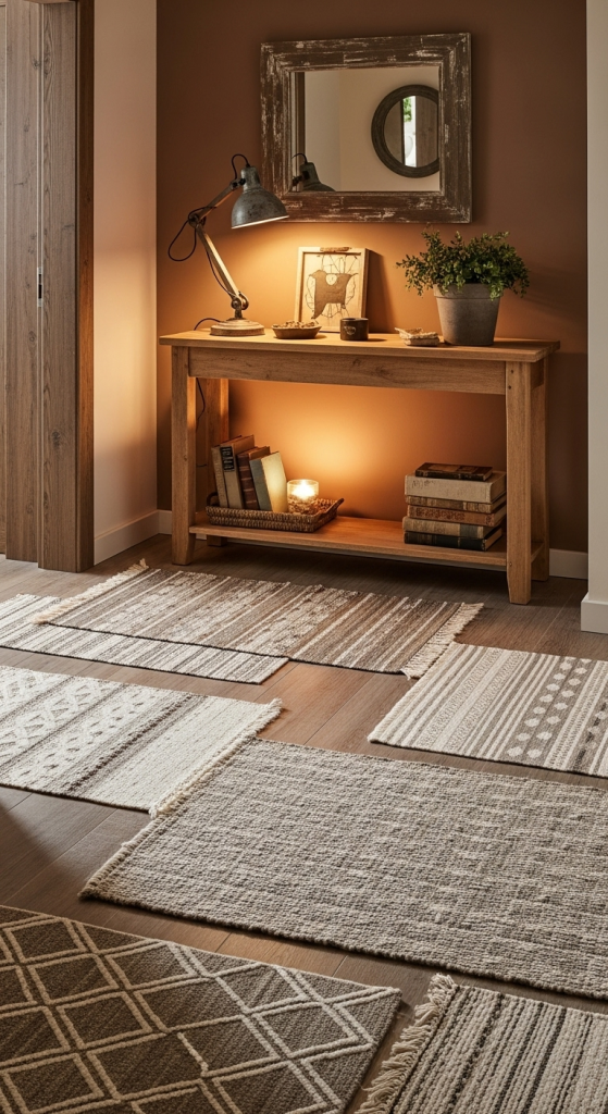 Add Texture with Rugs and Runners