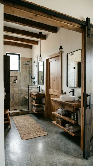 Barndominium Bathroom Layout Inspiration That Just Works