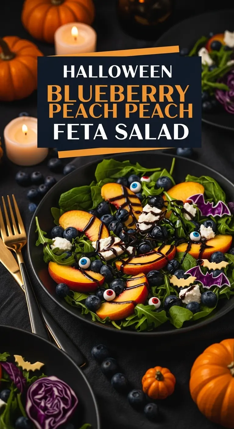 Blueberry Peach Feta Salad