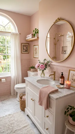 Blush Pink Walls or Tiles