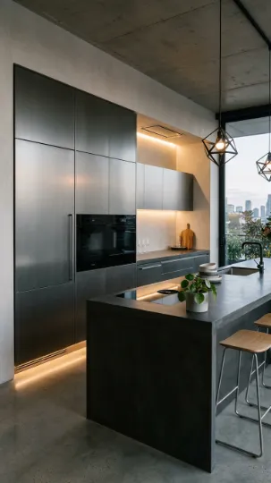 Built-in Appliances with Aluminium Integration