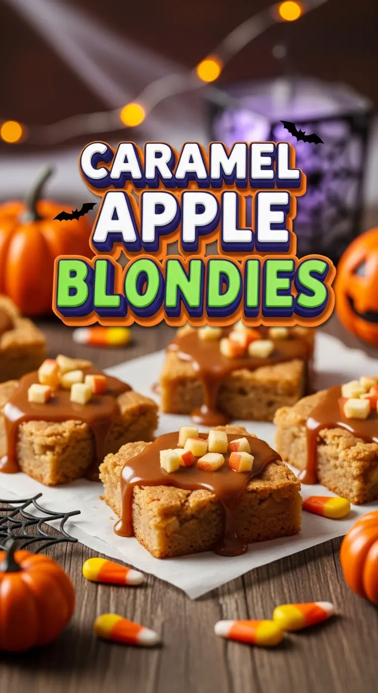 Caramel Apple Blondies