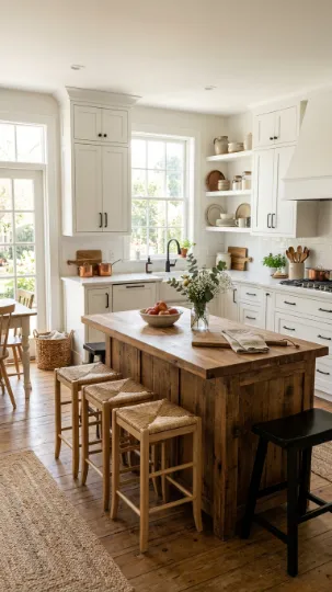 Classic White Farmhouse Cabinets