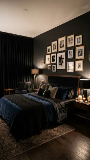 Curate a Dark-Themed Bedroom Retreat