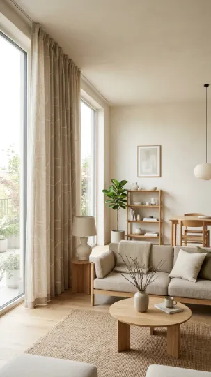 Curtains with Minimalist Prints