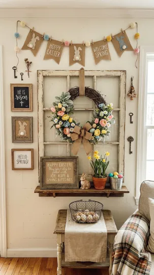 DIY Farmhouse Easter Crafts for the Wall