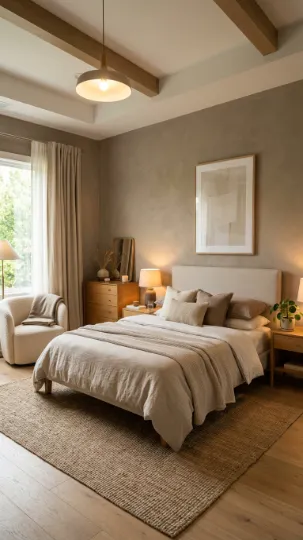 Earth-Toned Wall Paint for Tranquility